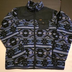 Wrangler Men's Blue Aztec Patterned Jacket